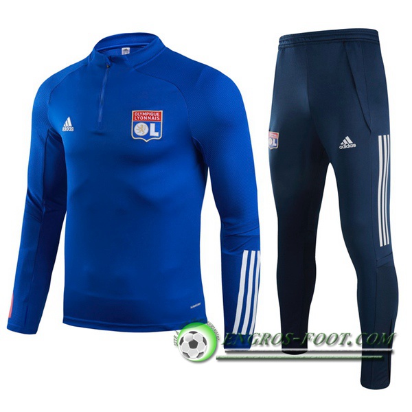 Ensemble Survetement de Foot Lyon OL Bleu 2020/2021