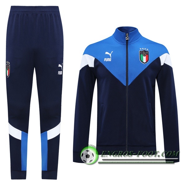 Ensemble Survetement de Foot - Veste Italie Bleu 2020/2021