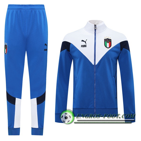 Ensemble Survetement de Foot - Veste Italie Bleu 2020/2021