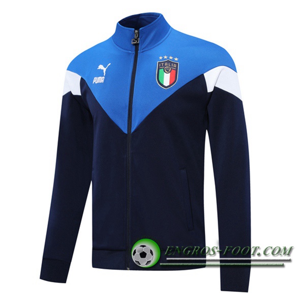 Nouveaux Veste Foot Italie Bleu 2020/2021