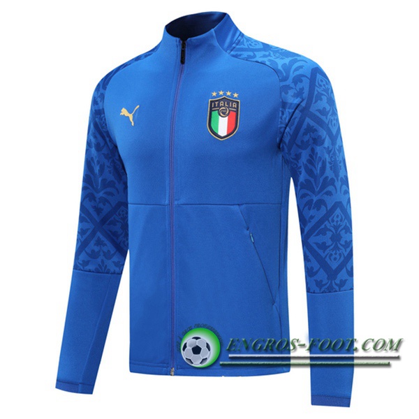 Nouveaux Veste Foot Italie Bleu 2020/2021