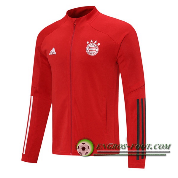 Nouveaux Veste Foot Bayern Munich Rouge 2020/2021