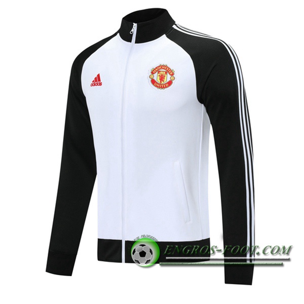 Nouveaux Veste Foot Manchester United Blanc 2020/2021