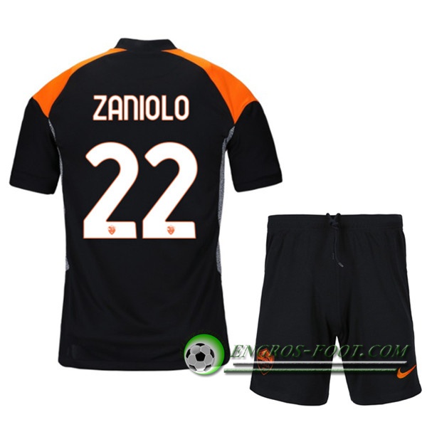 Engros-foot: Jeu Maillot de Foot AS Roma (ZANIOLO 22) Enfants Third 2020/2021 Thailande