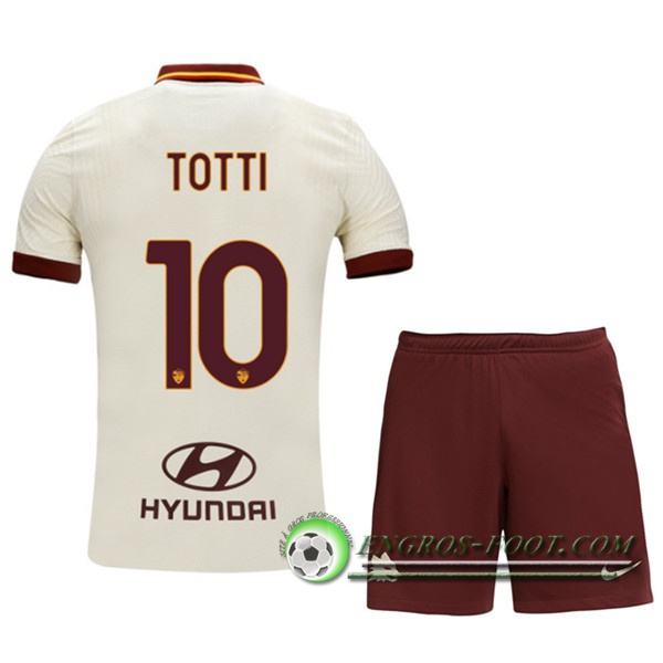 Engros-foot: Jeu Maillot de Foot AS Roma (TOTTI 10) Enfants Exterieur 2020/2021 Thailande