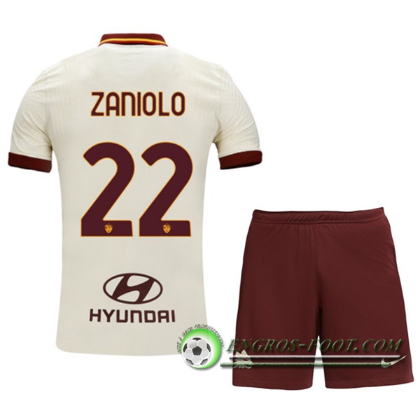 Engros-foot: Jeu Maillot de Foot AS Roma (ZANIOLO 22) Enfants Exterieur 2020/2021 Thailande