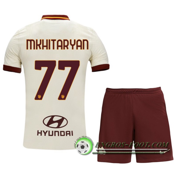 Engros-foot: Jeu Maillot de Foot AS Roma (MKHITARYAN 77) Enfants Exterieur 2020/2021 Thailande