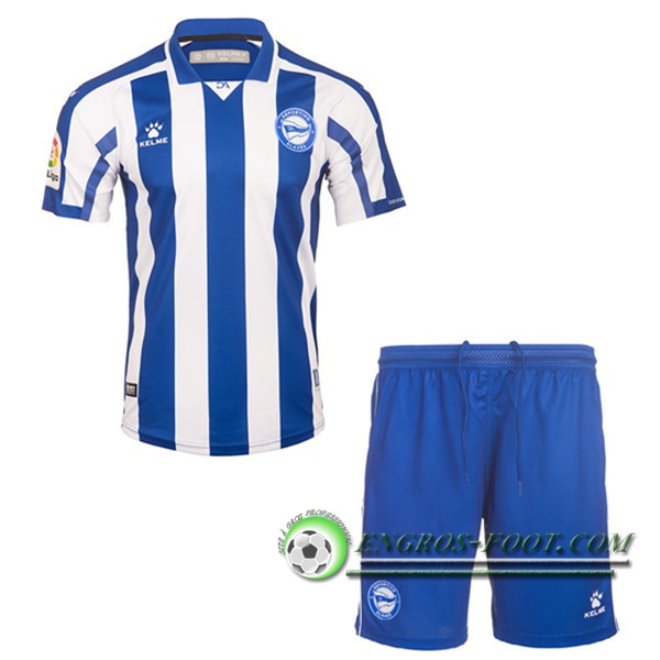 Engros-foot: Jeu Maillot de Foot Deportivo Alaves Enfant Domicile 2020/2021 Thailande