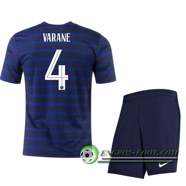 Engros-foot: Jeu Maillot UEFA Euro 2020 France (Varane 4) Enfant Domicile Thailande