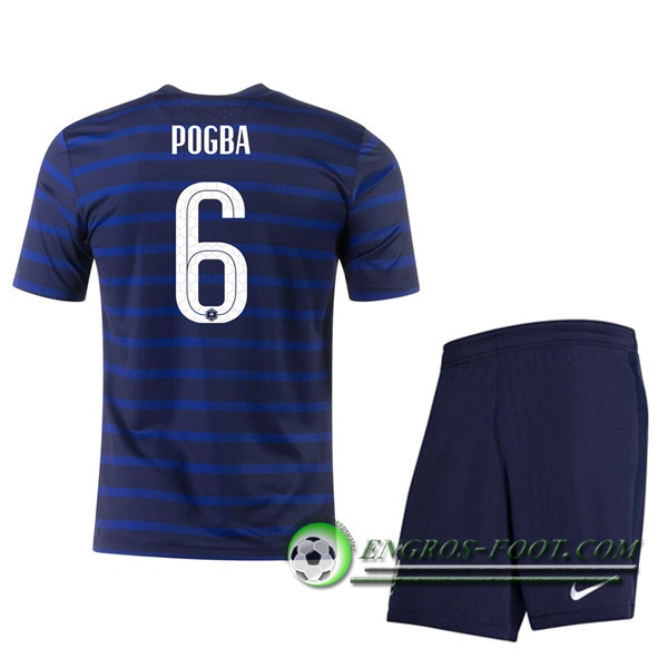 Engros-foot: Jeu Maillot UEFA Euro 2020 France (Pogba 6) Enfant Domicile Thailande