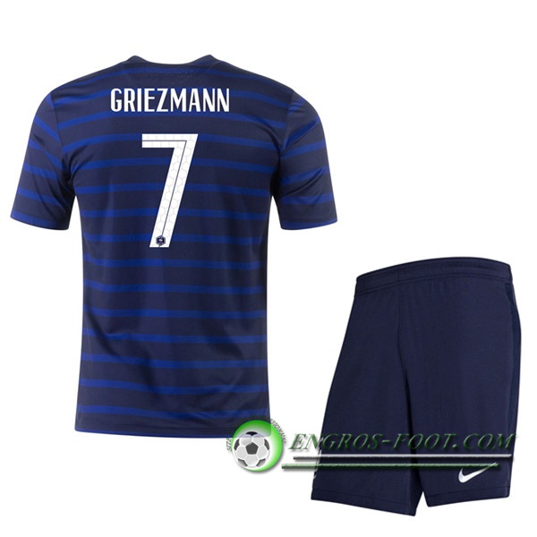 Engros-foot: Jeu Maillot UEFA Euro 2020 France (Griezmann 7) Enfant Domicile Thailande