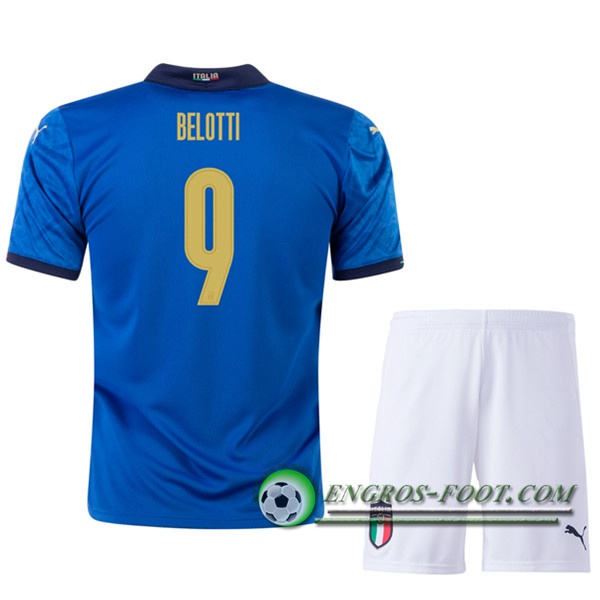 Engros-foot: Jeu Maillot UEFA Euro 2020 Italie (BELOTTI 9) Enfant Domicile Thailande