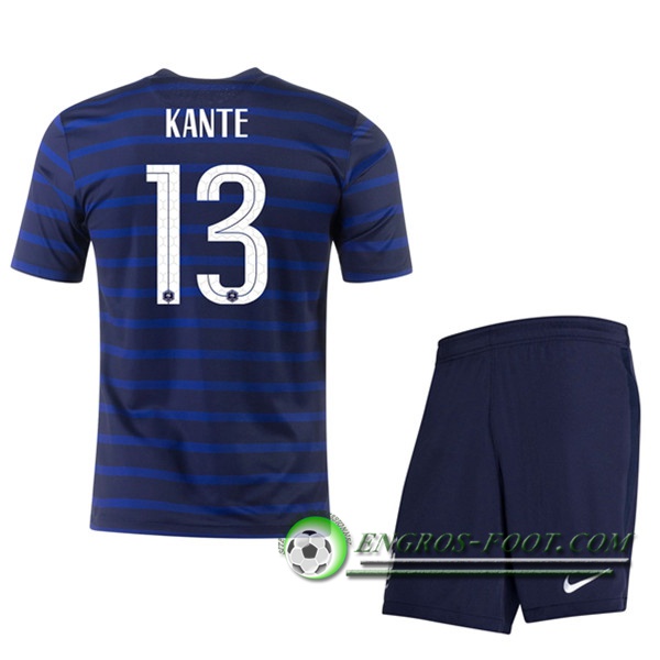 Engros-foot: Jeu Maillot UEFA Euro 2020 France (Kante 13) Enfant Domicile Thailande