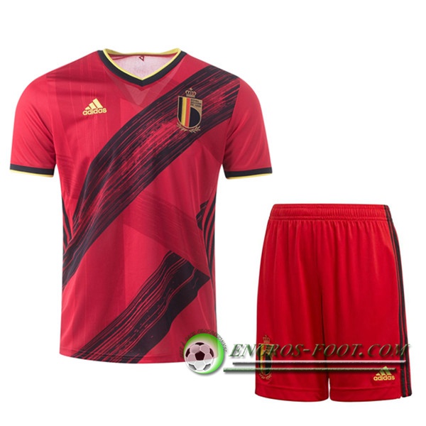 Engros-foot: Jeu Ensemble Maillot Foot Belgique Domicile + Short 2020/2021 Thailande