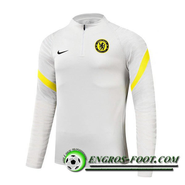 Sweatshirt Training FC Chelsea Noir/Blanc 2021/2022