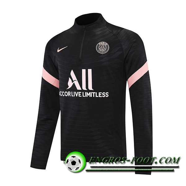 Sweatshirt Training Jordan PSG Rose/Noir 2021/2022