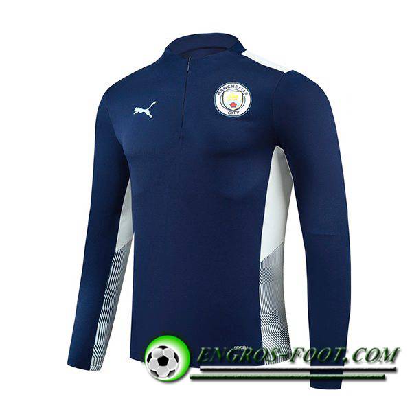 Sweatshirt Training Manchester City Noir/Blanc 2021/2022