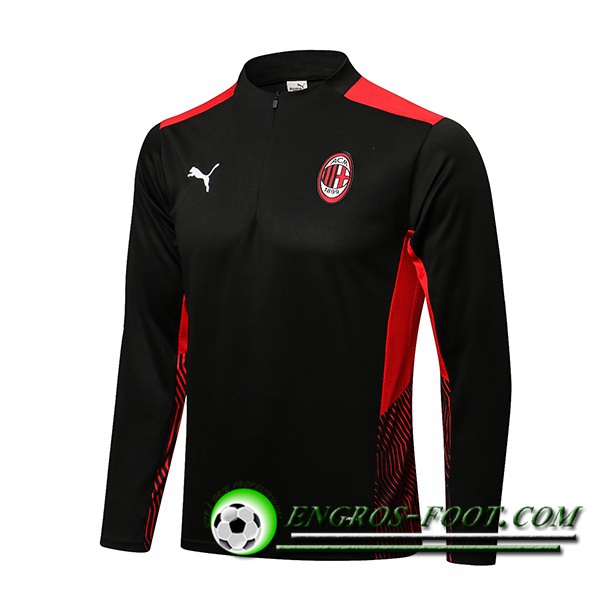 Sweatshirt Training AC Milan Noir/Rouge 2021/2022