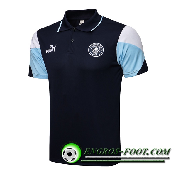 Polo Foot Manchester City Noir/Bleu 2021/2022