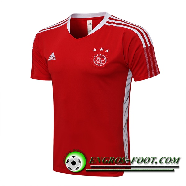 Training T-Shirts AFC Ajax Rouge/Blanc 2021/2022