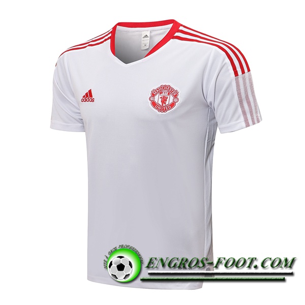 Training T-Shirts Manchester United Blanc/Rouge 2021/2022