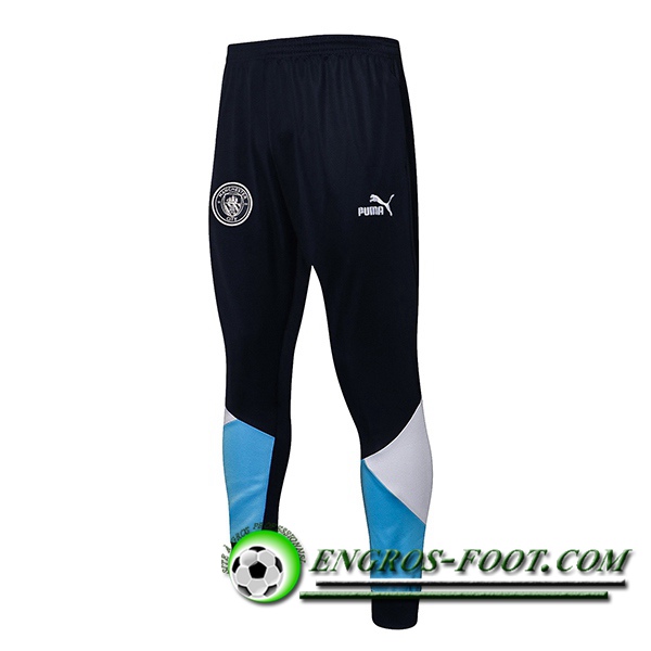 Training Pantalon Foot Manchester City Bleu Marin/Bleu/Blanc 2021/2022