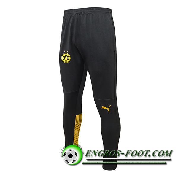 Training Pantalon Foot Dortmund BVB Noir/Jaune 2021/2022 -02