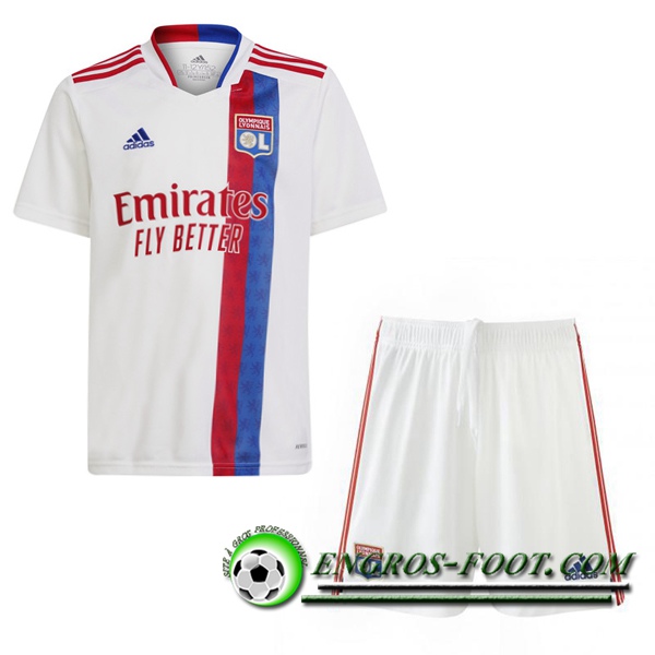 Ensemble Maillot Foot Lyon Domicile + Short 2021/2022