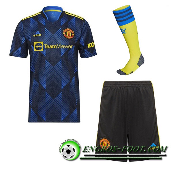 Ensemble Maillot Foot Manchester United Third (Short + Chaussettes) 2021/2022