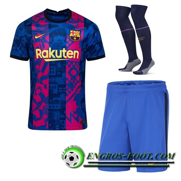 Ensemble Maillot Foot FC Barcelone Third (Short + Chaussettes) 2021/2022