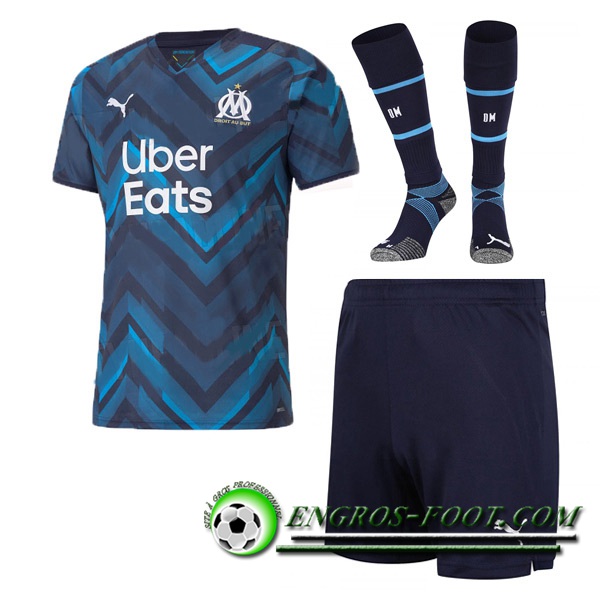 Ensemble Maillot Foot Marseille OM Exterieur (Short + Chaussettes) 2021/2022