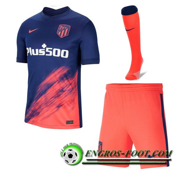 Ensemble Maillot Foot Atletico Madrid Exterieur (Short + Chaussettes) 2021/2022