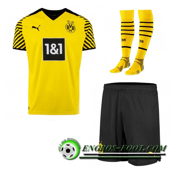 Ensemble Maillot Foot Dortmund BVB Domicile (Short + Chaussettes) 2021/2022