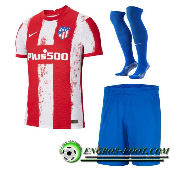 Ensemble Maillot Foot Atletico Madrid Domicile (Short + Chaussettes) 2021/2022