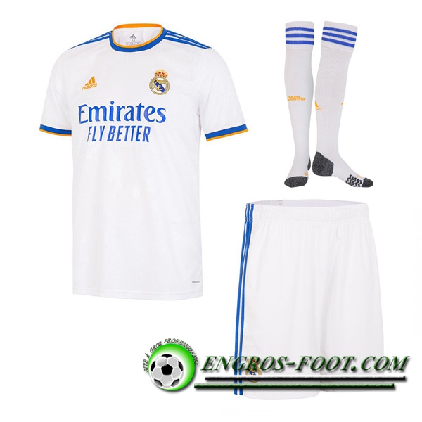 Ensemble Maillot Foot Real Madrid Domicile (Short + Chaussettes) 2021/2022