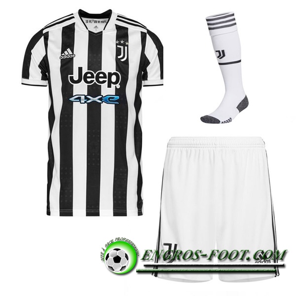 Ensemble Maillot Foot Juventus Domicile (Short + Chaussettes) 2021/2022