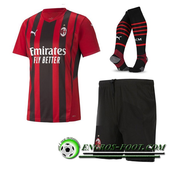 Ensemble Maillot Foot AC Milan Domicile (Short + Chaussettes) 2021/2022