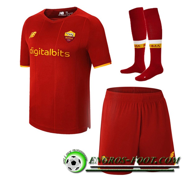 Ensemble Maillot Foot AS Rome Domicile (Short + Chaussettes) 2021/2022