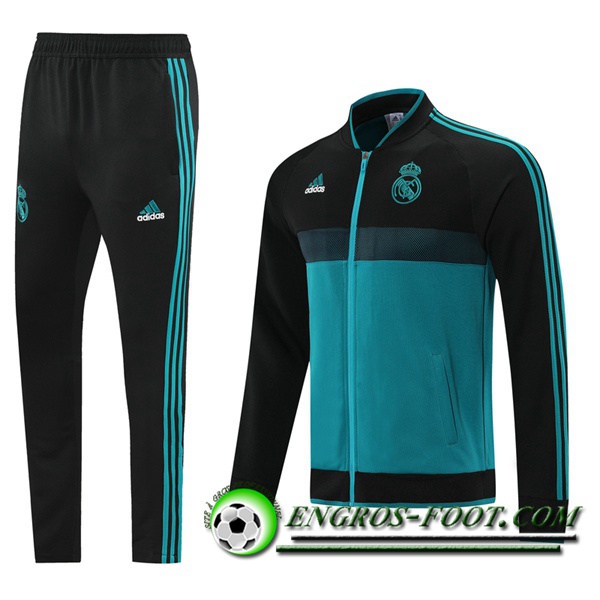 Ensemble Survetement de Foot - Veste Real Madrid Vert Fonce 2021/2022