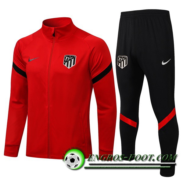 Ensemble Survetement de Foot - Veste Altetico Madrid Rouge 2021/2022