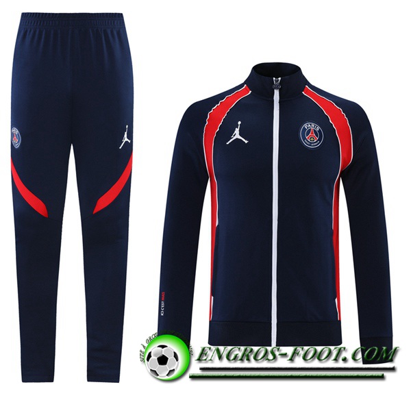 Ensemble Survetement de Foot - Veste Jordan PSG Rouge/Noir 2021/2022