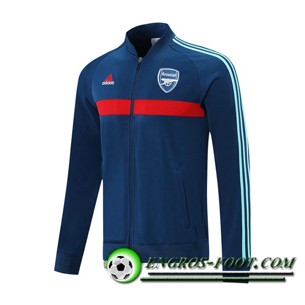 Nouveaux Veste Foot FC Arsenal Bleu Marin/Rouge 2021/2022