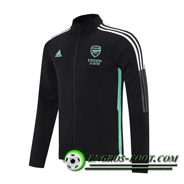 Nouveaux Veste Foot FC Arsenal Noir/Vert 2021/2022