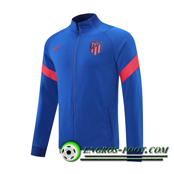 Nouveaux Veste Foot Altetico Madrid Bleu 2021/2022