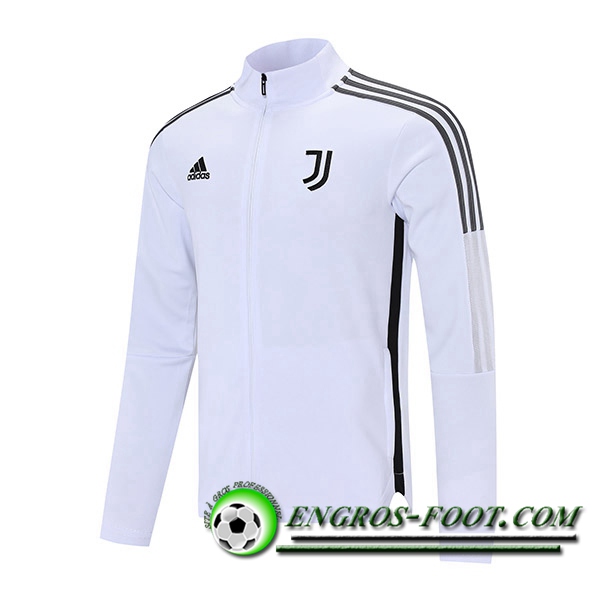 Nouveaux Veste Foot Juventus Blanc/Gris 2021/2022