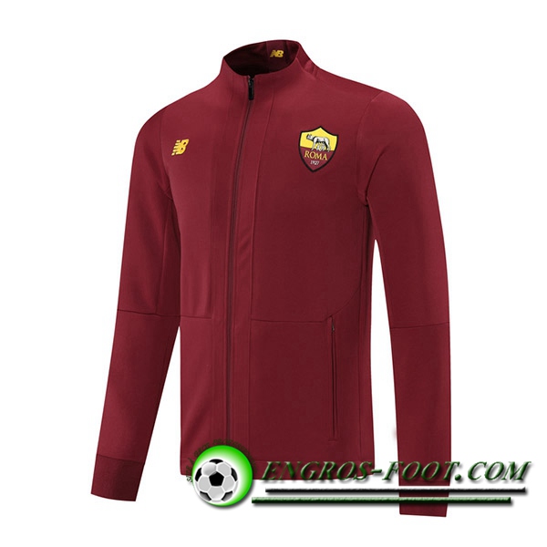 Nouveaux Veste Foot AS Rome Rouge 2021/2022