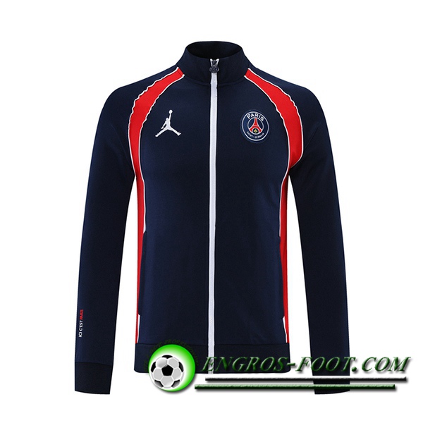 Nouveaux Veste Foot Jordan PSG Rouge/Noir 2021/2022