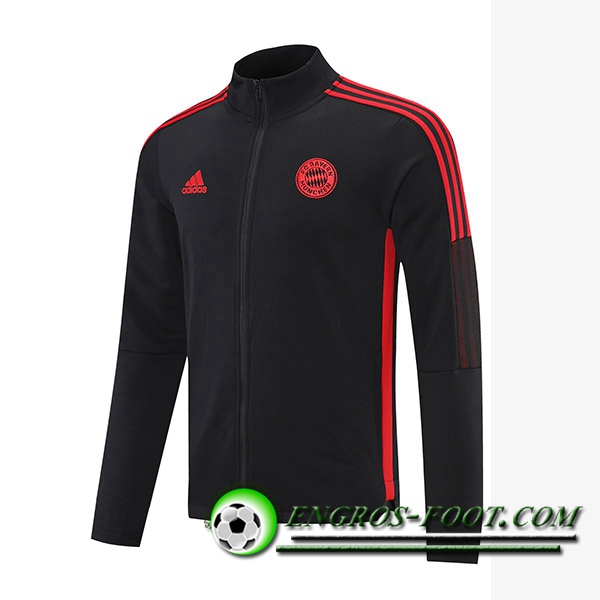 Nouveaux Veste Foot Bayern Munich Rouge/Noir 2021/2022