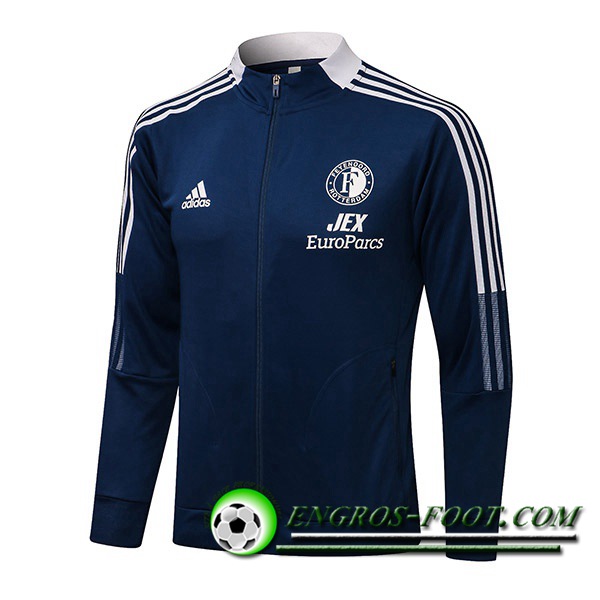 Nouveaux Veste Foot Feyenoord Bleu Marin 2021/2022