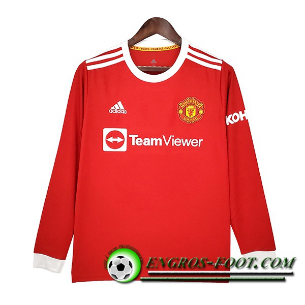 Maillot de Foot Manchester United Domicile Long Sleeve 2021/2022